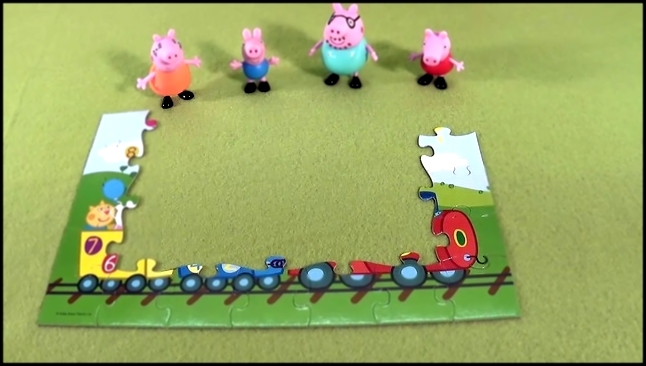 Видеоклип Свинка Пеппа играет в пазлы - Peppa Pig