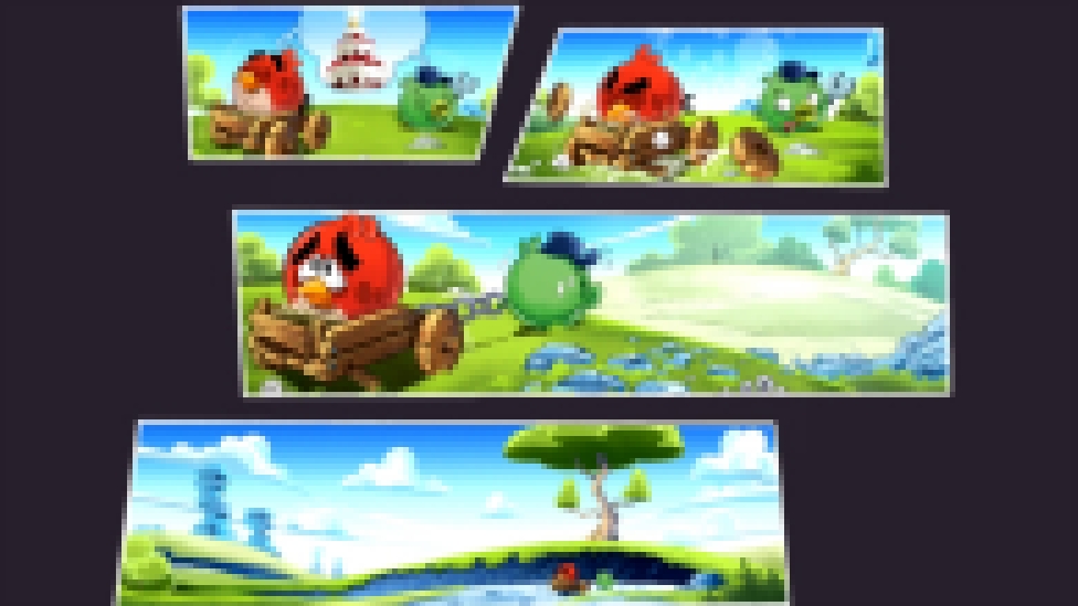 Видеоклип Angry Birds Go! Мультик ИГРА для детей про ПТИЧЕК [#2] - В ПОГОНЕ за Semi! Злые Птички Вперёд!