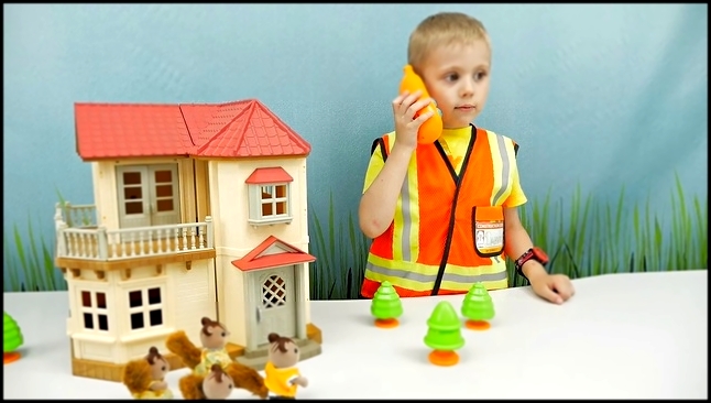 Видеоклип Машины БРУДЕР и Белочки Сильваниан - Интересное видео для детей с машинками. BRUDER Toys