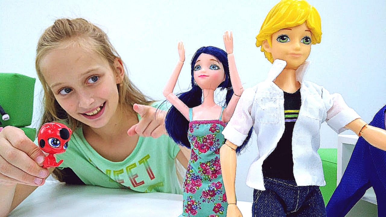 Видеоклип Мультики для девочек #ЛедиБаг и Супер Кот: #Маринетт делает покупки к школе! Видео про кукол