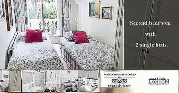 Видеоклип Pretty 2 Bedroom Kensington Apartment for Families