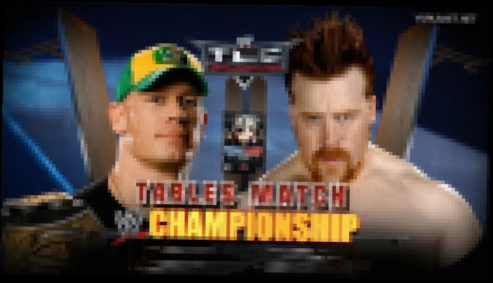 Видеоклип Джон Сина (ч) vs Шимус, WWE TLC 2009, Матч со столами