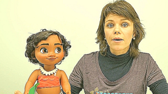Видеоклип Красивая Кукла Моана и Мила играют с песком - Развивающее видео для детей. Кукла для девочек