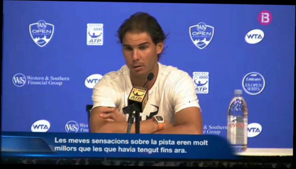 Видеоклип Rafael Nadal Press conference / R3 Cincinnati 2015