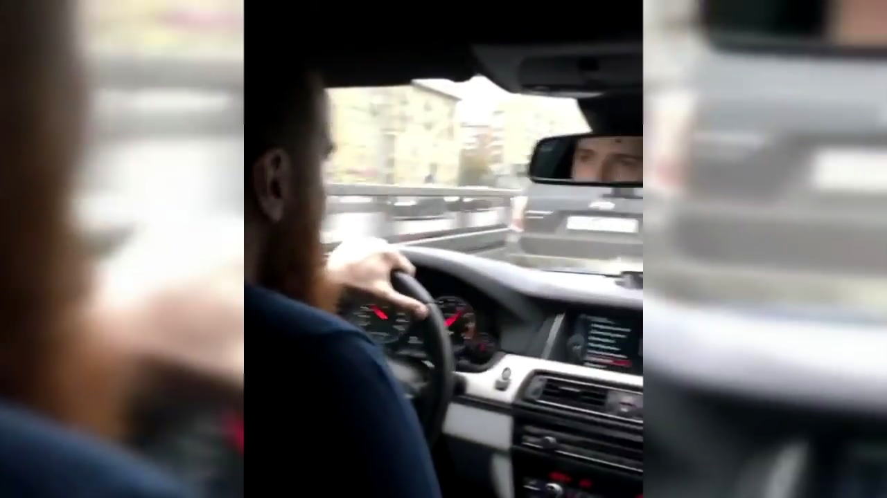 Видеоклип Чеченские бойцы устроили гонки на BMW M5 в Москве