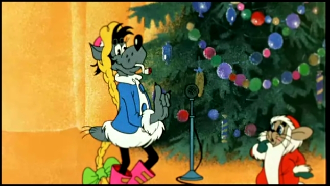 Видеоклип "Ну, погоди!" 8 серия, мультфильм - Заяц и Волк празднуют Новый год! 