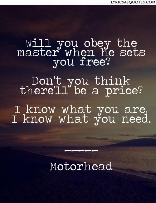 I Know What You Need | Motorhead