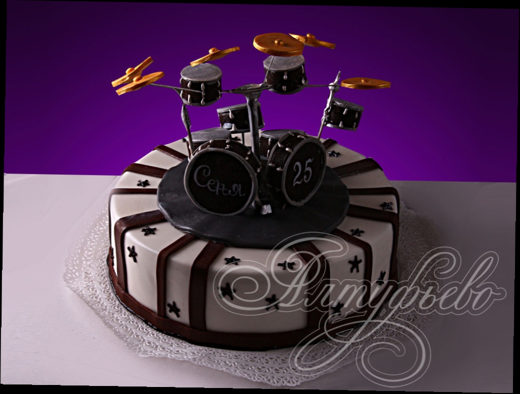 Подарочный торт торт для барабанщика № 435 от