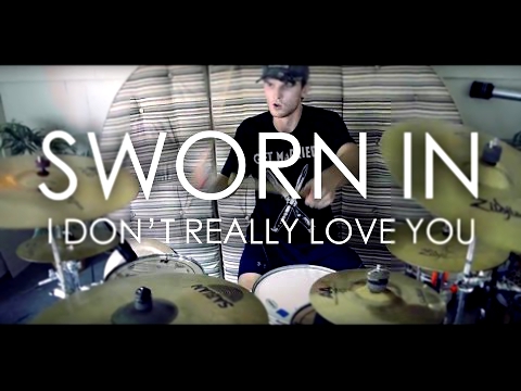 Видеоклип Sworn In - I Don't Really Love You (Chris Wills) Drum Cover