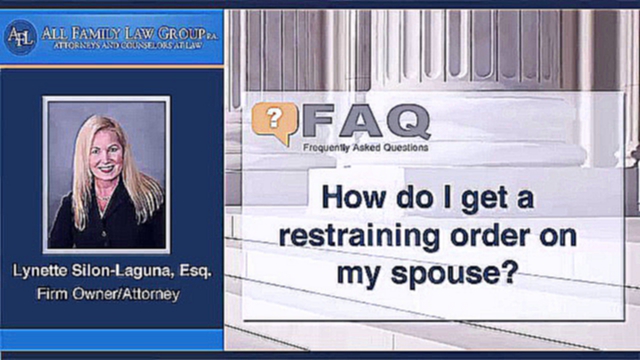 Видеоклип How do I get a restraining order on my spouse?