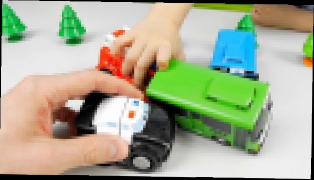 Видеоклип Автобус Тайо и его друг Роги - Видео для ребёнка с игрушками из мультика Tayo the Little Bus