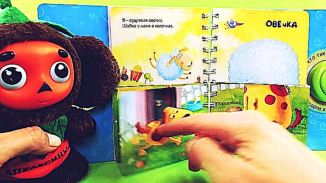 Видеоклип ✿ Лучший друг  детей Чебурашка читает книжку про животных - Кто как говорит - Видео для малышей