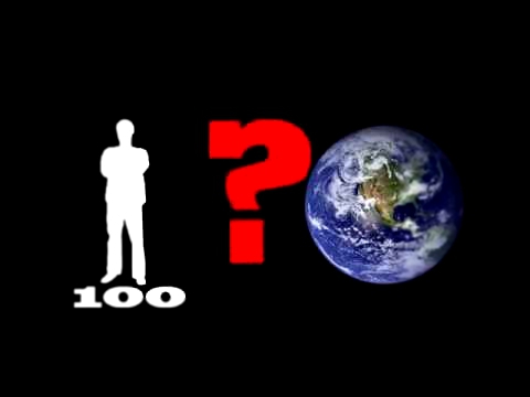 Что  если на Земле жило только 100 человек?