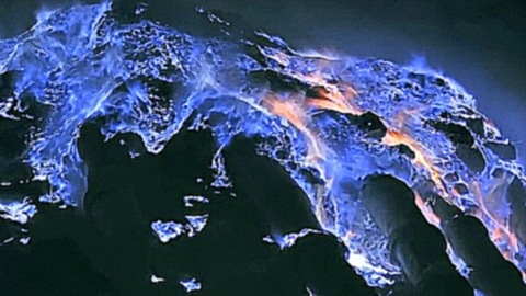 Видеоклип Фотограф спустился в жерло вулкана с голубой «лавой HD