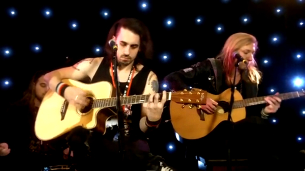Видеоклип CRAZY LIXX - Blame It On Love (Acoustic, Live @ Hard Rock Hell United, North Wales, March 2015)