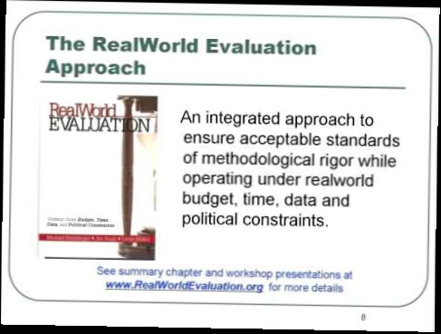 Real World Evaluations: Conducting Quality Evaluation Under Constraints