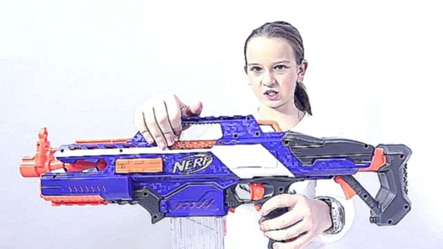 Видеоклип Стрелялки! Пушки NERF и другое оружие. Обзор коллекции ИгроGirl Оли. Видео для детей