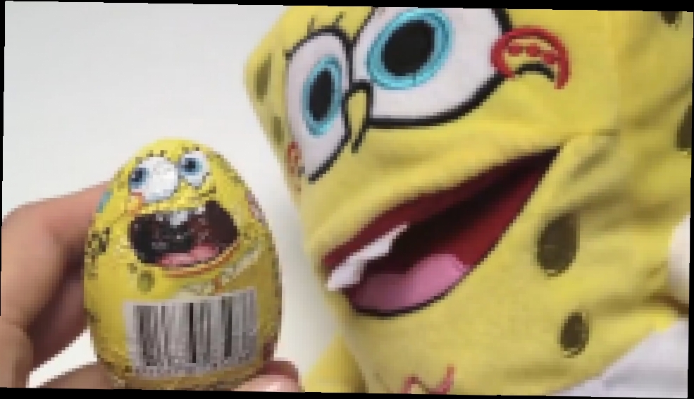 Видеоклип 4 Киндер Сюрприз Открываем Игрушки СпанчБоБ 4 SpongeBob Kinder Surprise Chocolate Eggs Unboxing