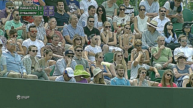 Видеоклип Макарова - Рыбарикова . Уимблдон 2015. 02.07 ( Wimbledon 2015 , 3 raund )