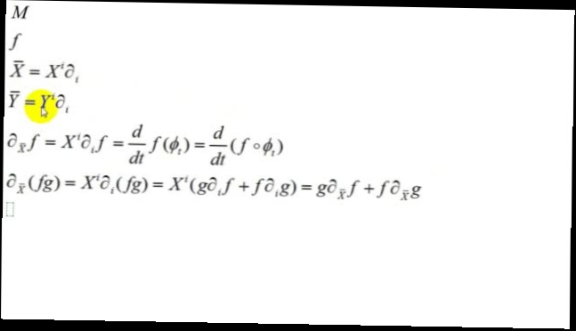 Видеоклип Общая теория относительности | векторные поля | скобка Ли | 1