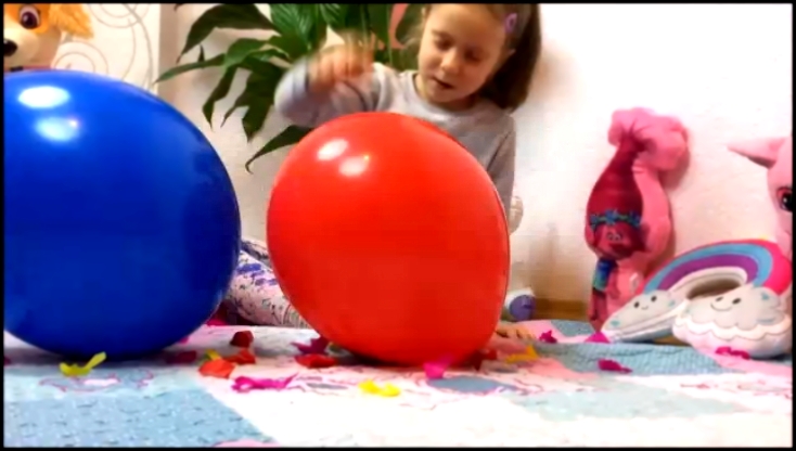 Видеоклип Bad Baby Лопнули Гигантский Шар в Квартире! Николь в шоке! Сюрприз! Конкурс! Giant Balloon 